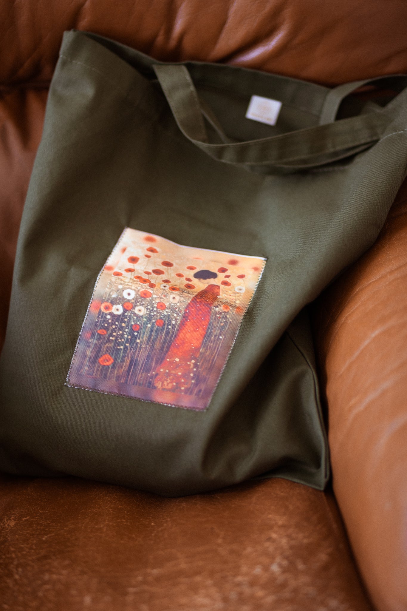 Custodi — borsa con patch artista